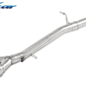 INOX CAR - POSTERIORE SENZA SILENZIATORE CON USCITA 2 X DIAM. 80 RACING FORD FIESTA MK7 1.6 ST 182CV 2013