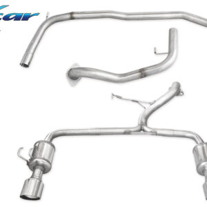 INOX CAR - TUBO CENTRALE DIRETTO + POSTERIORE CON USCITA SINGOLA DIAM. 114 RACING DX+SX HONDA CIVIC TYPE-R FK2 2.0 310CV 2015