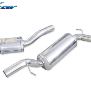 INOX CAR - POSTERIORE 2 SILENZIATORI CON USCITA DIAM. 102 MAZDA 3 2.3 16V TURBO MPS 260CV 2006