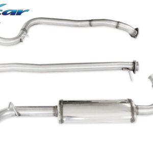 INOX CAR - TUBO CENTRALE DIRETTO + POSTERIORE LANCIA DELTA 2.0 TURBO HF EVOLUZIONE 1992