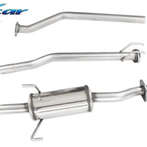 INOX CAR - TUBO CENTRALE DIRETTO + POSTERIORE HONDA CIVIC TYPE-R EP3 2.0 (200CV) 2001-2005