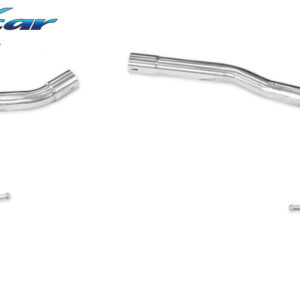INOX CAR -  POSTERIORE SENZA SILENZIATORE CON USCITA DIAM. 100 RACING DX+SX AUDI A5 8T/8F QUATTRO 3.0 TDI V6 239CV 2008