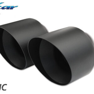 INOX CAR - POSTERIORE CON USCITA CENTRALE 2 X DIAM. 100 BLACK CERAMIC HONDA CIVIC FC 1.5 TURBO 182CV 2018-2020