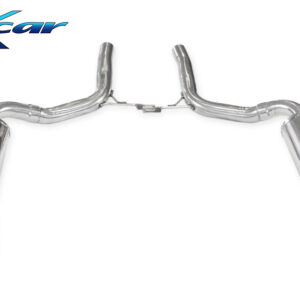 INOX CAR - POSTERIORE CON USCITA DX+SX 2 X OVALE AUDI S6 C6 AVANT 5.2 FSI 435CV 2009