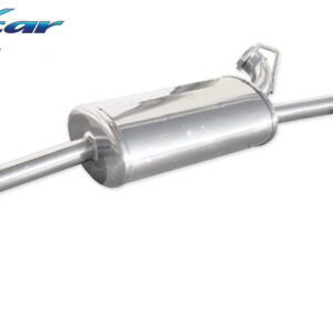 INOX CAR - POSTERIORE DUPLEX CON USCITA SINGOLA DIAM.80 LANCIA DELTA  831 2.0 TURBO INTEGRALE 8V / 16V 1989-1991