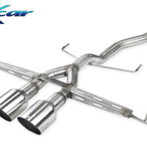 INOX CAR - POSTERIORE SENZA SILENZIATORE CON USCITA CENTRALE 2 X DIAM. 100 RACING HONDA CIVIC FC 1.5 TURBO 182CV 2018-2020