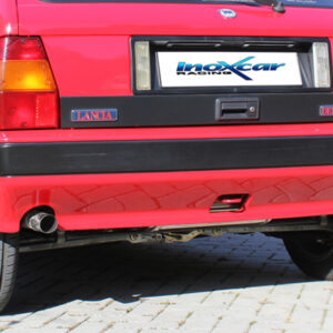 INOX CAR - POSTERIORE DUPLEX CON USCITA SINGOLA DIAM.54 LANCIA DELTA  831 2.0 TURBO INTEGRALE 8V / 16V 1989-1991