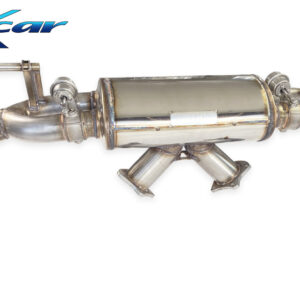 INOX CAR - POSTERIORE CON USCITA DX+SX + VALVOLE CON MONTAGGIO MOTORINI ELETTRICI AUDI R8 4S 5.2 V10 COUPE 620CV 2019