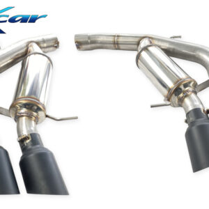 INOX CAR - POSTERIORE CON USCITA 2 X DIAM. 100 BLACK CERAMIC DX+SX + VALVOLE CON MONTAGGIO MOTORINI ELETTRICI AUDI RS6 C8 QUATTRO AVANT 4.0TFSI V8 600CV 2020