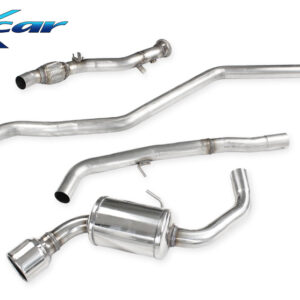 INOX CAR - TUBO CENTRALE CON SILENZIATORE + POSTERIORE CON USCITA SINGOLA DIAM.102 SIN BMW SERIE 1 E87 120D 163CV 2004