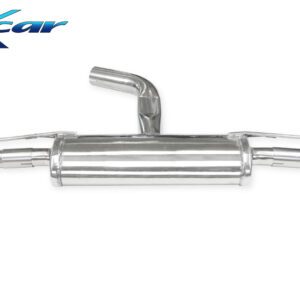 INOX CAR - POSTERIORE CON USCITA DIAM. 100 X-RACE BLACK MATTE CUPRA LEON 2.0 2445CV 2021