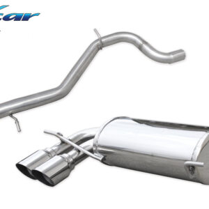 INOX CAR - TUBO CENTRALE DIRETTO + POSTERIORE CON USCITA 2 X DIAM. 76 RACING AUDI S3 8P 2.0 TFSI 265CV 2006