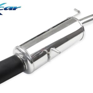 INOX CAR - POSTERIORE CON USCITA SINGOLA DIAM.100 X-RACE BLACK MATTE CITROEN DS3 1.6 TURBO THP RACING 207CV 2011