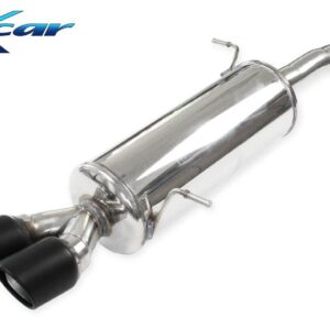 INOX CAR - POSTERIORE CON USCITA 2 X DIAM.80 X-RACE BLACK MATT FIESTA MK7 ST 200 1.6 200CV 2013