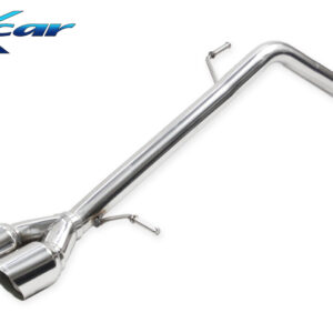 INOX CAR - POSTERIORE SENZA SILENZIATORE CON USCITA 2 X DIAM. 80 RACING HYUNDAI I20N S-LINE 1.0 120CV HYBRID 48V 2021-2023