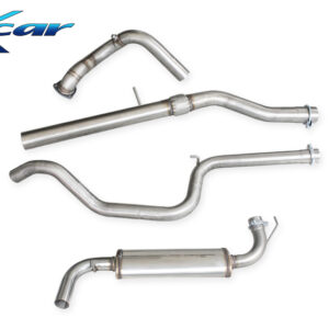 INOX CAR - TUBO SOSTITUZIONE CATALIZZATORE + TUBO CENTRALE DIRETTO + POSTERIORE LANCIA DELTA 2.0 TURBO HF EVOLUZIONE 1992