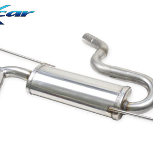INOX CAR - POSTERIORE CON USCITA 2 X DIAM. 80 RACING BLACK CERAMIC AUDI A3 8P 2.0 FSI 150CV 2003