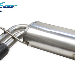 INOX CAR - POSTERIORE CON USCITA 2X DIAM. 80 RACING BLACK CERAMIC AUDI S3 8P 2.0 TFSI 265CV 2006