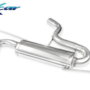 INOX CAR - POSTERIORE CON USCITA 2 X DIAM. 80 X-RACE AUDI A3 8P 2.0 16V TFSI 200CV 2005