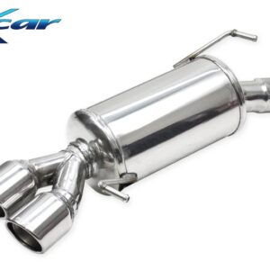 INOX CAR - POSTERIORE CON USCITA 2 X DIAM.80 X-RACE AUDI A4 B8 QUATTRO 2.0 TFSI 211CV 2008