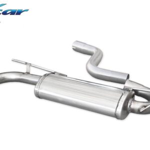 INOX CAR - POSTERIORE CON USCITA 2 X DIAM. 80 X-RACE AUDI A3 8V SPORTBACK 1.5 TFSI (150cv) 2WD 2017