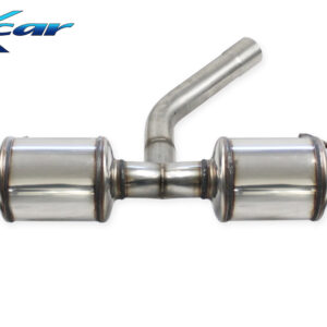 INOX CAR - POSTERIORE DUPLEX CON DUE SILENZIATORI USCITA DIAM.90 X-RACE BLACK MATTE BMW SERIE 1 F21 120I 2.0T 148CV 16-18