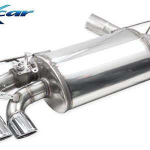INOX CAR - TERMINALE CON USCITA 2 X DIAM. 70 X-RACE + VALVOLA CON MONTAGGIO MOTORINO ELETTRICO DI SERIE BMW SERIE 1 F20 120I 2.0T 184CV 16-18
