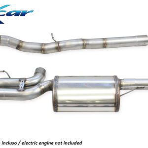 INOX CAR - TERMINALE SILENZIATO CON USCITA DIAM.100 RACING BLACK CERAMIC DX+SX + VALVOLE CON MONTAGGIO MOTORINI ELETTRICI BMW SERIE 1 F40 M135i X-DRIVE 306CV 2020