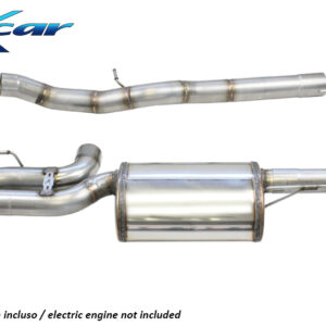 INOX CAR - TERMINALE SILENZIATO CON USCITA DIAM.100 X-RACE BLACK MATTE DX+SX + VALVOLE CON MONTAGGIO MOTORINI ELETTRICI BMW SERIE 1 F40 M135i X-DRIVE 306CV 2020