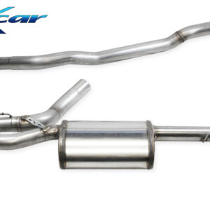 INOX CAR - TERMINALE SILENZIATO CON USCITA DIAM. 100 RACING BLACK CERAMIC DX+SX + VALVOLA CON MONTAGGIO MOTORINO ELETTRICO BMW SERIE 1 F40 1 128Ti 2.0 (265cv) 2020