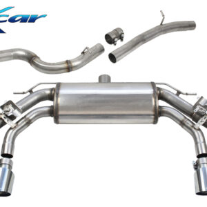 INOX CAR - TUBO CENTRALE DIRETTO + POSTERIORE CON USCITA 2 X DIAM. 90 RACING + VALVOLA CON MONTAGGIO MOTORINI ELETTRICI CUPRA FORMENTOR VZ 2.0 TSI 333CV 2024