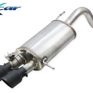 INOX CAR - TERMINALE SILENZIATO CON USCITA 2 X DIAM. 90 RACING BLACK CERAMIC + VALVOLA HYUNDAI I20N 1.6 TURBO 204CV 2021