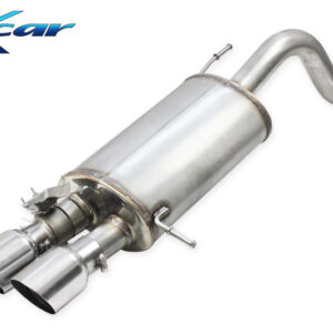 INOX CAR - TERMINALE SILENZIATO CON USCITA 2 X DIAM. 90 RACING + VALVOLA HYUNDAI I20N 1.6 TURBO 204CV 2021