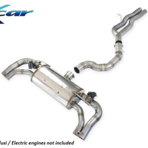 INOX CAR - TUBO CENTRALE DIRETTO + TERMINALE SILENZIATO + VALVOLE CON MONTAGGIO MOTORINI ELETTRICI DI SERIE AUDI RS3 8Y SPORTBACK 2.5 TFSI 400CV QUATTRO 2022
