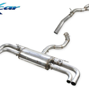 INOX CAR - TUBO CENTRALE DIRETTO + TERMINALE SILENZIATO + VALVOLE CON MONTAGGIO MOTORINI ELETTTRICI AUDI RSQ3 SUV F3 2.5 TFSI QUATTRO 400CV 2020