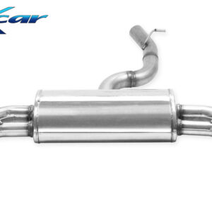 INOX CAR - POSTERIORE CON USCITA 2 X DIAM. 80 X-RACE DX+SX + VALVOLA CON MONTAGGIO MOTORINI ELETTRICI DI SERIE AUDI S3 8V SPORTBACK 2.0 310CV RESTYLING 2019