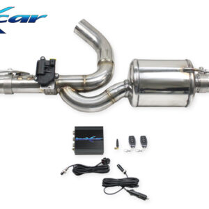 INOX CAR - POSTERIORE CON USCITA DIAM. 100 RACING DX+SX + VALVOLA CON MOTORINO ELETTRICO + TELECOMANDO TOYOTA YARIS GR 1.6 261CV 2020