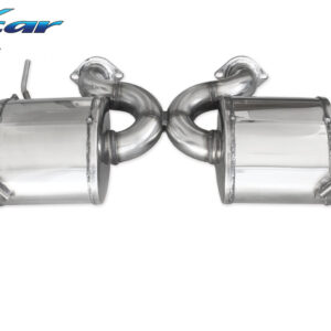INOX CAR - POSTERIORE CON USCITA DIAM. 110 X-RACE DX+SX NISSAN 370Z NISMO 3.7 V6 (344CV) COUPE/CABRIO 2014