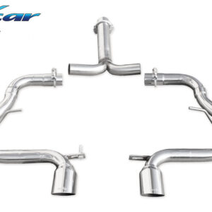 INOX CAR - POSTERIORE SENZA SILENZIATORE CON USCITA CENTRALE 2 X DIAM. 80 RACING MINI COOPER S R53 1.6 (170CV) 2001-2006