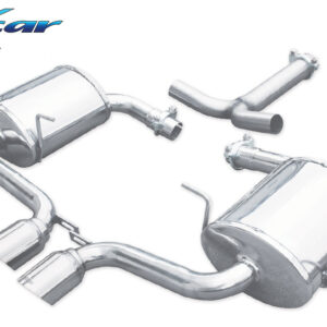 INOX CAR - POSTERIORE CON USCITA CENTRALE 2 X DIAM. 80 RACING MINI COOPER S R53 1.6 (170CV) 2001-2006