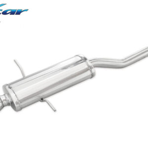 INOX CAR - POSTERIORE CON USCITA CENTRALE 2 X DIAM. 80 MINI COOPER R56 S 1.6 175CV 2007