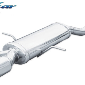 INOX CAR - POSTERIORE CON USCITA CENTRALE 2 X DIAM.80 RACING MINI COOPER R56 S 1.6 (184CV) 2010
