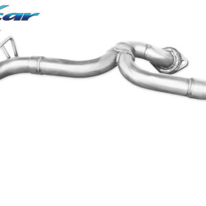 INOX CAR - TUBO CENTRALE SENZA SILENZIATORE CON USCITA DIAM. 114 RACING DX+SX MITSUBISHI LANCER EVO X 2.0 TURBO 295CV 2009
