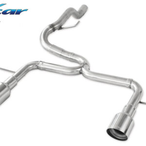 INOX CAR - POSTERIORE SENZA SILENZIATORE CON USCITA DIAM. 102 RACING DX+SX OPEL CORSA E OPC 1.6I TURBO (207CV) 2015