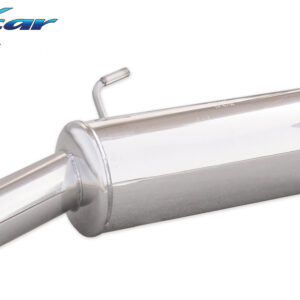 INOX CAR - POSTERIORE CON USCITA SINGOLA DIAM.80 PEUGEOT 206 1.4 16V / 1.4 16V XS (90CV) 2001-2006