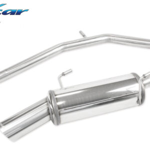 INOX CAR - TUBO CENTRALE DIRETTO + POSTERIORE CON USCITA DIAM. 100 RACING PEUGEOT 206 2.0 16V GTI 136CV 1999-2004
