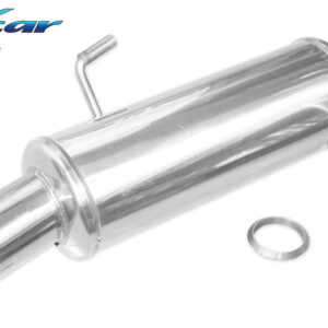 INOX CAR -  POSTERIORE CON USCITA SINGOLA DIAM.80 PEUGEOT 206 1.4 HDI (68CV) 2001
