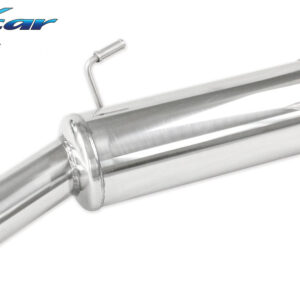 INOX CAR -  POSTERIORE CON USCITA SINGOLA DIAM.80 PEUGEOT 206 1.6 HDI 110CV 2004-2006