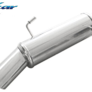 INOX CAR -  POSTERIORE CON USCITA SINGOLA OVALE PEUGEOT 206 2.0 HDI (90CV) 2000-2005