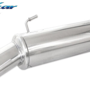 INOX CAR -  POSTERIORE CON USCITA SINGOLA OVALE PEUGEOT 206 CC 1.6 16V 109CV 2001